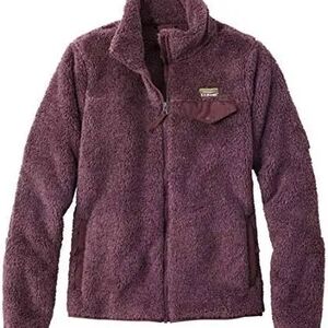 L.L. Bean Women's Plum Teddy Jacket XS